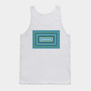 IN BLUE TONES - PARALLEL LINES ON RECTANGULAR FORMATION Tank Top